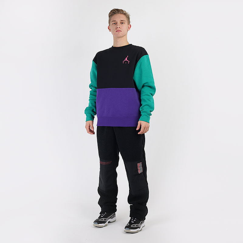 мужская разноцветная толстовка Jordan Jumpman Air Fleece Crew CT3455-010 - цена, описание, фото 5